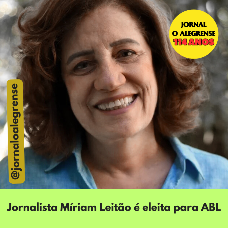 Jornalista Míriam Leitão é eleita para ABL