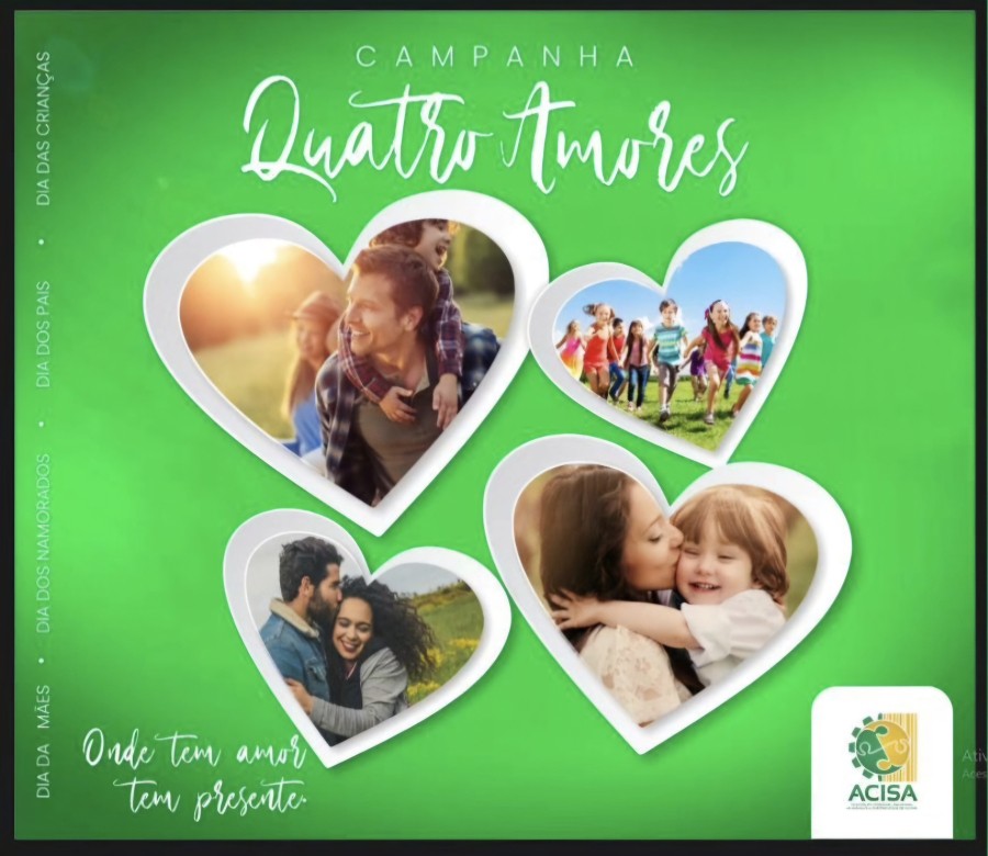 Campanha “Quatro Amores” da ACISA movimenta o comércio de Alegre com prêmios e sorteios em datas comemorativas